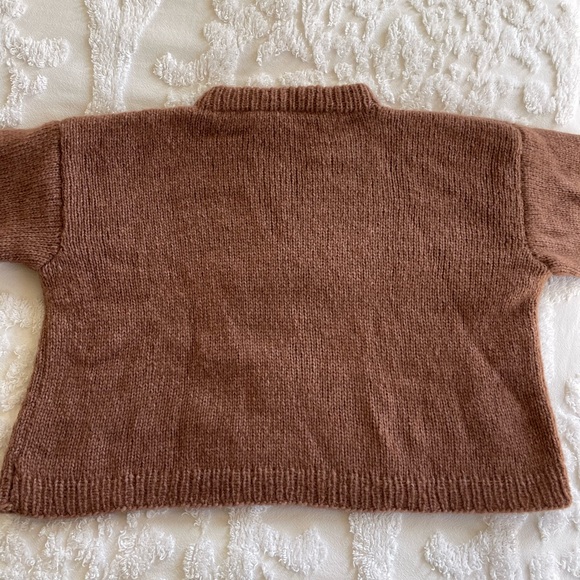 NWOT 100% Alpaca hand knit sweater - Picture 4 of 4